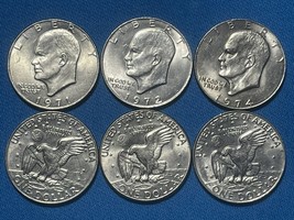 “IKE SILVER DOLLAR” 71-78 P or D Eisenhower ~ You Get 1 in Good Cond.Please V... - $3.45