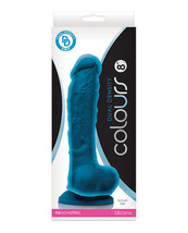 Colours Dual Density 8&quot; Dildo - Blue - $51.25