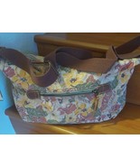 WOMENS Kim Kim Floral Shoulder Handbag Adjustable Canvas Strap NWT - £9.61 GBP