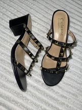 Catherine Malandrino shoes sandals Heels Slide Studded Size 9.5 NEW - £66.29 GBP