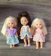 Kelly Little Sister Of Barbie Dressed Doll Lot Of 3 Mattel - £16.65 GBP