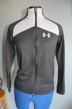 Under Armour All Season Gear Youth Gray/Black Full Zip Loose Jacket ~M~1259708 - £7.46 GBP
