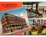 Osborne Hotel Multivew Atlantic City NJ New Jersey UNP Linen Postcard V11 - $3.91