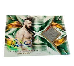 WWF Pro Wrestling Autograph WWE Auto Topps relic Sheamus /50 shirt 2 color patch - £50.60 GBP