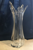 Vintage Karat The Tuscany Collection Clear Crystal Vase 24% Lead Crystal, 12”H - £15.68 GBP