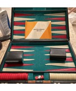 Vintage Backgammon Set 16 Red 16 White 1 1/4” Chips 3 Dice - €20,68 EUR