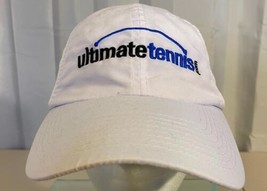 Headmost White Ultimate Tennis.Com Baseball Type Hat Adjustable  Pre-Owned - £11.06 GBP