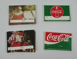 Vintage 1995 Coca Cola Christmas Gift Tags Coca Cola Santa Coke - $12.99