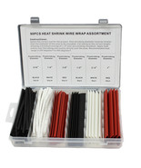 90 pcs Heat Shrink Wire Wrap Assortment Color Coded Insulated Tubing Ele... - $9.49