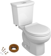 Round Front, Standard Height, Dual Flush, White, 0.92 - 1.28 Gpf American - £283.93 GBP