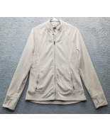 Avalanche Jacket Womens Medium Tan Embossed Stretch Thumb Hole Sleeve Fu... - $31.61 CAD