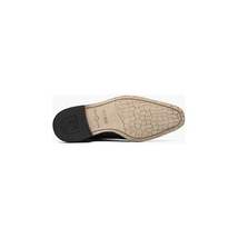 25637-001 Stacy Adams Rapino Plain Toe Monk Strap Shoes Crocodile Print Black image 4