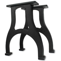 Industrial Cast Iron Bench Table Base Legs Set - Black -17 Inch Tall - DIY - £399.92 GBP