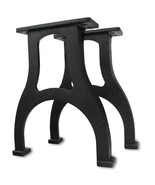 Industrial Cast Iron Bench Table Base Legs Set - Black -17 Inch Tall - DIY - £399.18 GBP