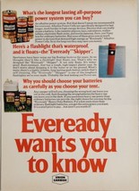 1975 Print Ad Eveready Powercell Alkaline &amp; Lantern Batteries Union Carbide - £14.57 GBP