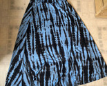 SIGNATURE STUDIO Tie Dye Blue &amp; brown Print XL Elastic Waist Maxi Skirt ... - $26.88