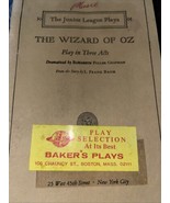 Wizard of OZ A Play in Three Acts JUNIOR LEAGUE PLAYS Chapman Samuel Fre... - $20.00