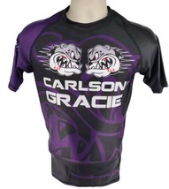 Carlson Gracie BJJ Jiu-jitsu Rash Guard Compression Shirt XS Purple Shor... - $29.65