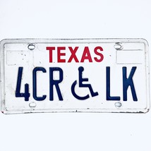  United States Texas Base Disabled License Plate 4CR LK - £13.18 GBP