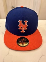 New Era New York Mets Diamond Era 59Fifty Baseball Cap Color BLUE/ORANGE 7 1/8 - $26.73