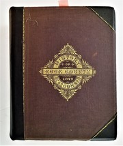 1877 antique ROCK COUNTY wi HISTORY indians genealogy temperance railroad prison - £216.83 GBP