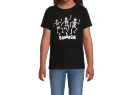 Wonder Nation Girls Halloween Dancing Skeletons T-Shirt Black XXL (18) - $15.83