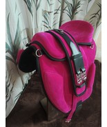 Durable Synthetic Suede Treeless Horse Saddle for Trail &amp; Training Riding . - $218.35 CAD
