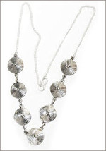 Necklace made with Silver (925) in Spherical Discs - $59.84