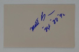 Matt Biondi Signed 3x5 Index Card Autographed Olympic Swimmer HOF - $29.69