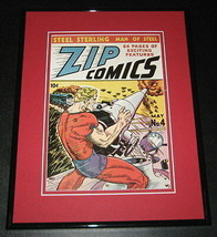 Zip Comics #4 Framed Cover Photo Poster 11x14 Official Repro - £27.39 GBP