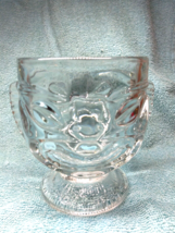 Vintage Tiki Mug Goblet Crystal type Glass Hawaiian/Happy, Sad Face! UNIQUE! - £15.39 GBP