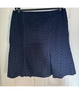 Norton McNaughton Eyelet A-Line Navy Blue Skirt Women’s Size 18 - $26.08 CAD