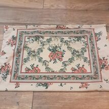 VINTAGE LOUIS NICHOLE STANDARD PILLOWCASE DUBONNET  TUSCAN FLORAL poppy Tan - $9.00
