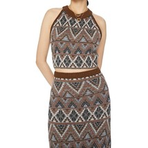 Mother Brown Midnight Walk Lone Star Halter Crop Top Sweater Skirt Set S... - $435.00