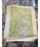 US Department of Interior Geological Survey Map 17&quot; x 20&quot; 1956 Norridgew... - $11.88