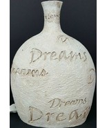 Light Up Dreams Bottle Resin Sandy Look 11&quot; Tall x 7&quot; x 4&quot; Base - $20.51 CAD