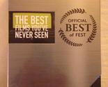 Season 1 - The Best Films You&#39;ve Never Seen Episodes 11-20 - Official Be... - $24.41