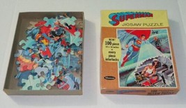 Rare vintage 1965 Superman 18x14  jigsaw puzzle:1960&#39;s DC Action Comics, Whitman - £45.53 GBP
