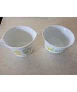 Vintage Corelle April Flowers Sugar Bowl and Creamer - $24.00