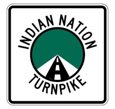 Indian Nation Turnpike Sticker R3679 Highway Sign - $1.45+