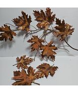 Vtg MCM Copper Home Interiors Maple Branch And Leaves Decor Set - $34.79 CAD