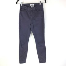 American Apparel Womens Jeans High Waist Skinny Stretch Dark Purple Size 27 - £15.37 GBP