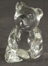 Princess House Heritage Crystal Glass 813 BERNIE Bear Figurine Pet Series 3.5&quot; - £13.32 GBP
