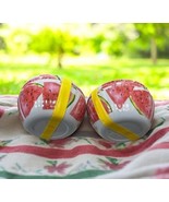 NWT 2 sets of 4 packs White Watermelon deluxe  Bowls Summer Picnic fruit - $40.23 CAD