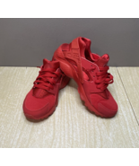Nike Air Huarache Run Triple Red Running Shoes Style 654275-600 Youth Si... - £18.39 GBP