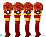 Hybrid classic golf club headcover New 4 pc RED YELLOW 3 4 5 6 KNIT Head... - $723.74 MXN