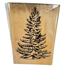Stampabilities Vintage Pine Tree Rubber Stamp Evergreen Winter Wood Z96 - £7.85 GBP