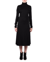 Helmut Lang Womens Midi Dress Stud Solid Black Size Xs I06HW605 - £159.25 GBP