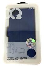 Cover Wallet Stand Case Viskan For iPhone 6 6S ShockProof Protection Blue - $9.90