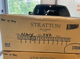 Stratton Straw Hat S42 Self Forming Law Enforcement Summer Navy Blue USA... - $1,028.75 MXN
